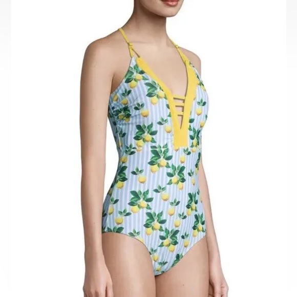 Nicole Miller Studio lemons  Plunged One piece swimsuit - Picture 6 of 8